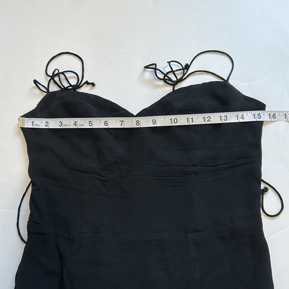 Reformation Juliette Dress Black Size 12 - Picture 13 of 14